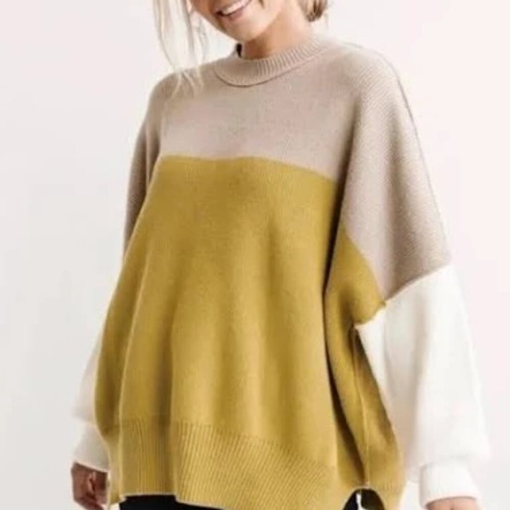 Free People Easy Street Color Block Tunic Sweater - Picture 3 of 5